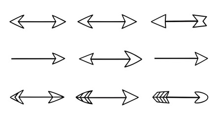 arrows pointing, arrow design set, curved arrows silhouette, straight arrows silhouette, thick arrows, thin arrows, arrow pack, navigation arrows, arrows isolated, abstract arrows, arrow direction set