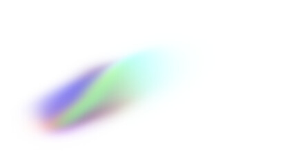 White background prism rainbow gradient abstract overlay. Color spectrum ombre blend. Smooth light transition. Bright glow shimmer flare. Transparent neon holographic blur effect PNG.