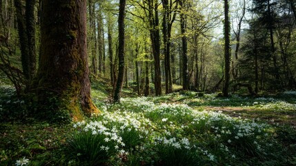 Obraz premium spring in a forest