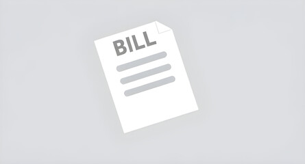 Obraz premium Billing document, Money bill icon, Paper bill vector, Financial icon, Utility bill icon, Mobile bill icon, Electricity bill icon, Bill vector illustration, Tax bill icon, Flat bill icon, Bill silhouet