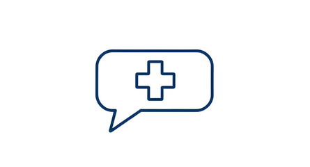 Fototapeta premium emergency kit, healthcare icon, first aid box, red cross icon, dialogue bubble, cartoon speech bubble, medical symbol, health care kit, aid kit illustration, emergency box, talking bubble, first aid m