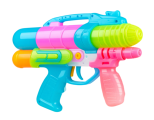 Futuristic Water Blaster Toy with Multiple Nozzles
