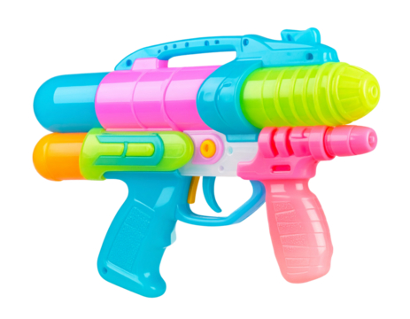 Futuristic Water Blaster Toy with Multiple Nozzles