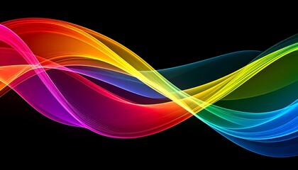Abstract colorful wavy design