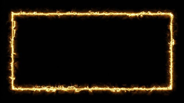 Hot Flame Border Looping Animation in Ultra HD