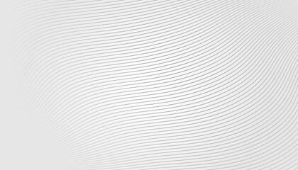 Abstract white background  Vector Illustration of the pattern of gray lines on white background.black shiny waves with lines created using Blend Tool. Design elements.