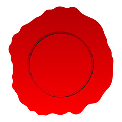 Red wax seal template