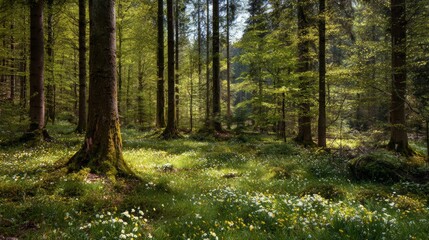 Obraz premium spring in a forest