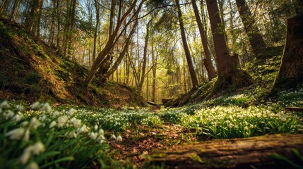 Obraz premium spring in a forest