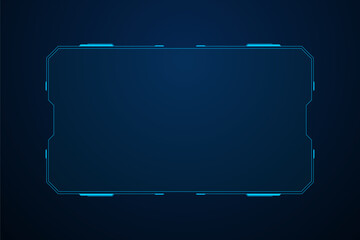 Sci fi futuristic user interface, HUD template frame design, Technology abstract background	