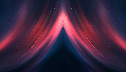Abstract neon futuristic background, bright rays and lines, neon.