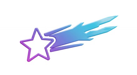 Obraz premium Shooting star graphic design