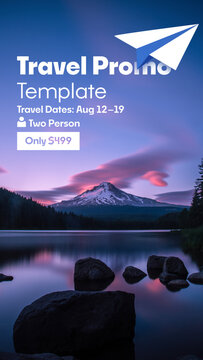 Travel Promo Animation | Vacation Ad Template for Travel Agency and Social Media