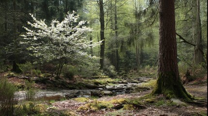 Obraz premium spring in a forest