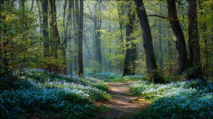 Obraz premium spring in a forest