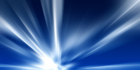 Abstract futuristic background with glowing blue light effect. High speed. Hi-tech. Abstract technology background concept

