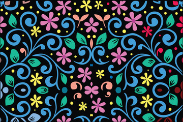 floral pattern, floral pattern background, pattern