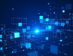 Obraz premium Abstract digital network