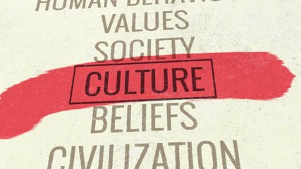 Culture 3D Scrolling Title Animation