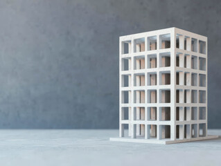 Technological Advancements with Innovation and R&D. Advanced 3D printer fabricating an entire building layer by layer, future of construction technology