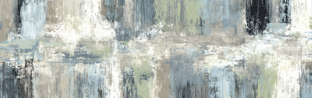 Poster smooth mint and gray pencil strokes create an elegant design with abstract textures and harmonious c