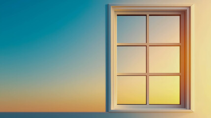 sustainable home with eco-friendly and automation. Self-regulating smart windows with electrochromic glass, adjusting transparency to manage indoor light and temperature