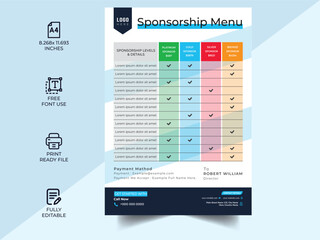 Technical Data Sheet layout template. Product Catalogue & modern Event Schedule conference design template, Minimalist product brochure template, corporate flyer, business flyer, sponsorship Template