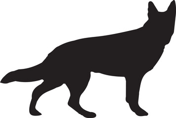 silhouette of a dog