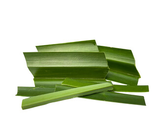 Fresh Pandan Leaves: Aromatic Green Herb on Transparent Background


