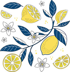 Seamless vector floral pattern with yellow flowers and butterflies, perfect for spring textile design or vintage nature-inspired wallpaper