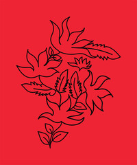 Illustration of flowers 