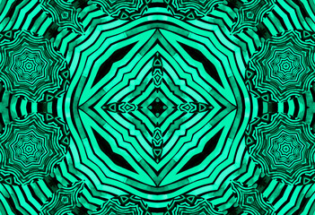 Monochromatic emerald background with abstract pattern