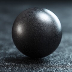Close Up Black Sphere With Glitter