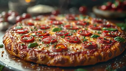 hot and delicious pizza advertisement