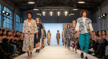 Fashion Show Runway Models Showcase Latest Designs