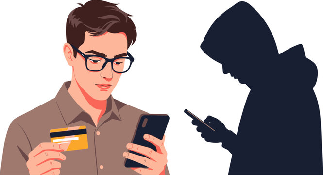 Man with credit card and phone targeted by shadowy hacker