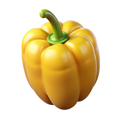 yellow pepper isolated on white