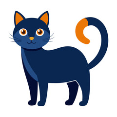 Obraz premium a cat on a white background