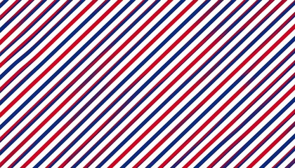 Naklejka premium Diagonal striped pattern in red, white, and blue