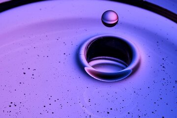The texture of a serum or cosmetic oil with drops.