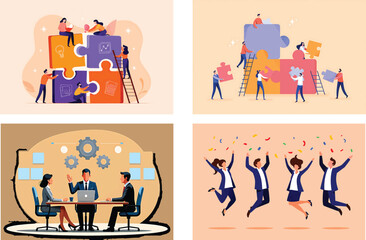 Teamwork and Collaboration Building Success Together with Problem Solving