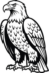Fototapeta premium Nature's Symbol of Strength in Black and White Art