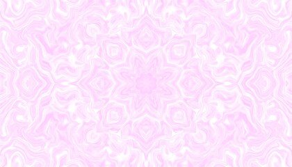 Abstract, symmetrical, light pink and white pattern
