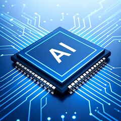 AI Chip on Circuit Board