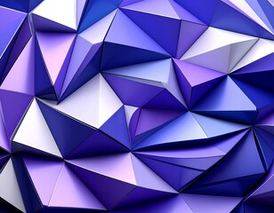 Obraz premium Abstract geometric design with vibrant shades of purple and blue