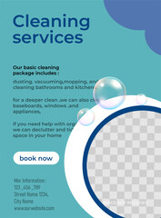 Window cleaning service banner template, glass washing ad, Squeegee business ad, transparent background