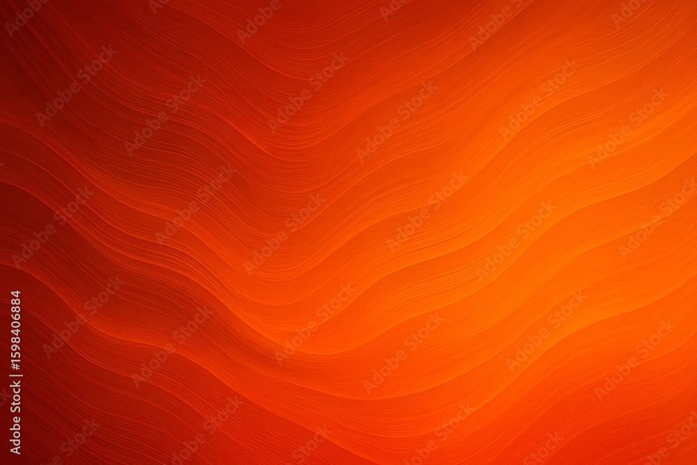 Poster vibrant orange gradient background with flowing lines creates a dynamic and modern feel