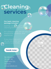 Window cleaning service banner template, glass washing ad, Squeegee business ad, transparent background