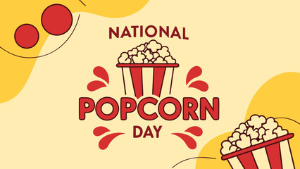 Celebrate national popcorn day with festive graphics