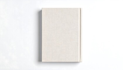 Blank book cover, light beige